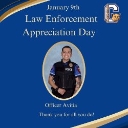 Thank you Officer Avitia! 
